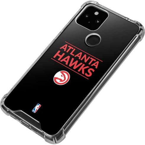 NBA Atlanta Hawks Standard - Black Google Pixel 5 Clear Case